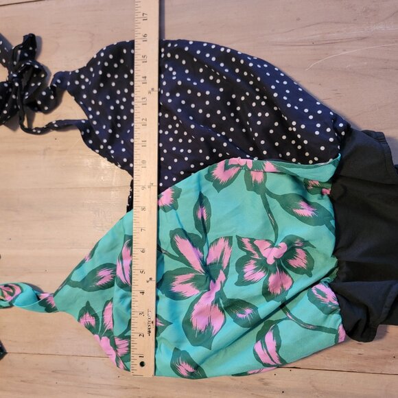 Vici Swimsuit Womens Size XS Multicolor One Piece Two Patterns Bathing Suit - Picture 5 of 9